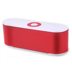 Mini Caixa de Som Bluetooth Speaker S207 - Vermelho